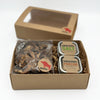 1- 1 oz bag of dried wild porcini mushrooms + 1- 2 o tin of Omnivore SALT and 1- 2 oz tin of Omnivore Porcini