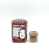 I- 16 oz bag of Rancho Gordo Crimson Popping Corn and 1- 2 oz Tin of Omnivore Tartofo blend